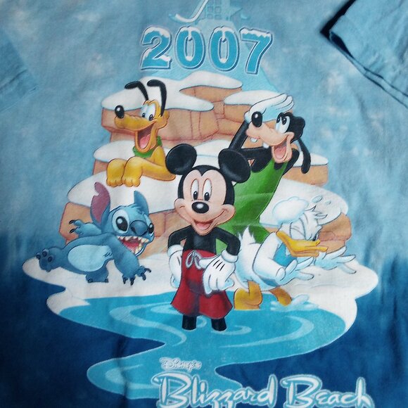 Disney Blizzard Beach 2007 Tie Dye T-Shirt - Picture 1 of 5